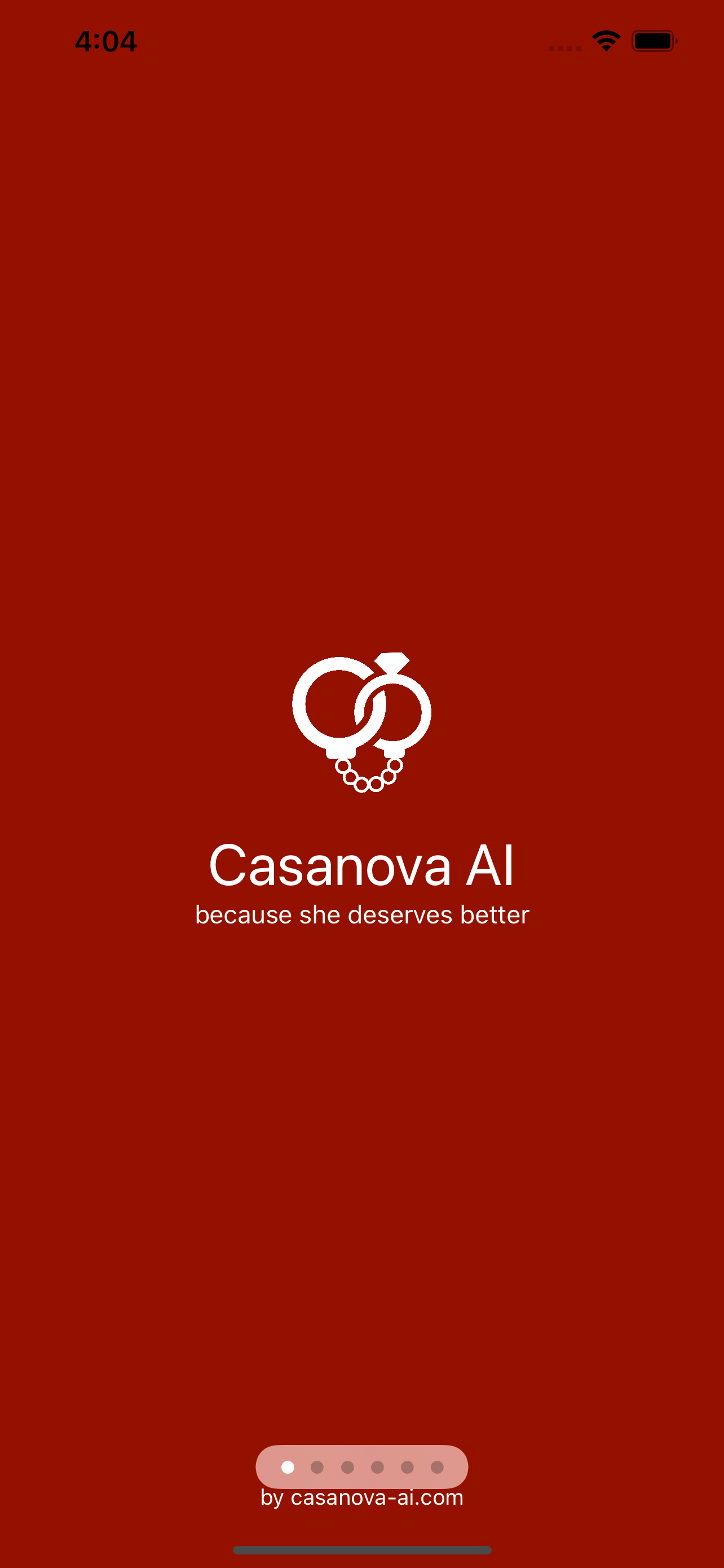 Casanova AI iPhone Screenshot