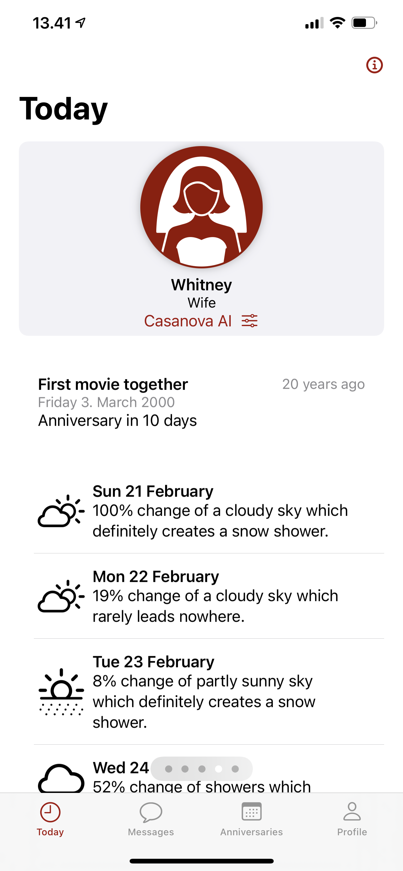Mood Forecast Screenshot